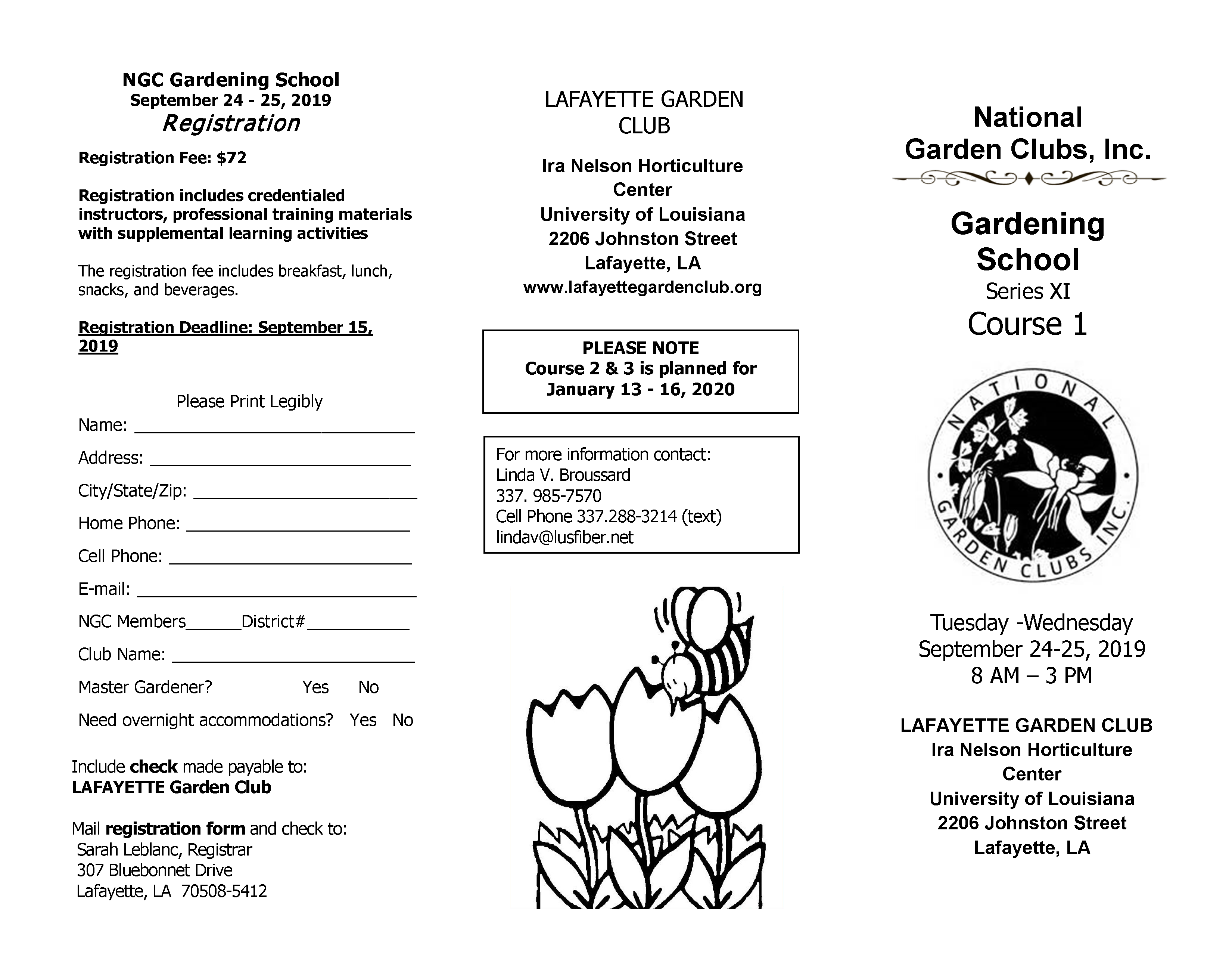 NGC Gardening School Brochur